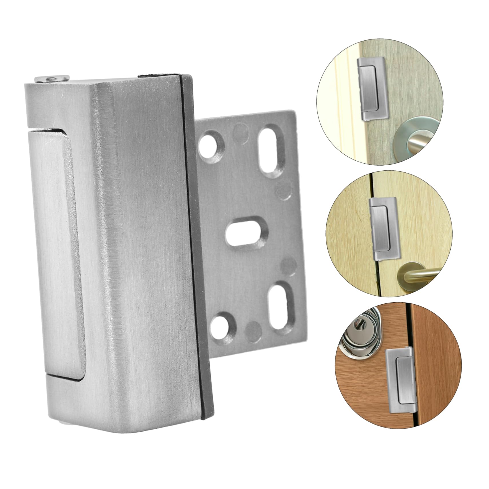 Angoily 4 Piezas Cerradura De Puerta Con Cerrojo Cerradura De Puerta a Prueba De Niños Armario Puerta Cerraduras Seguridad Infantil De Seguridad De Aluminio