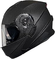 Vista 37 de 1Storm - Casco modular de cara completa para motocicleta, protector solar de doble visera: modelo Modular901, visera ahumada
