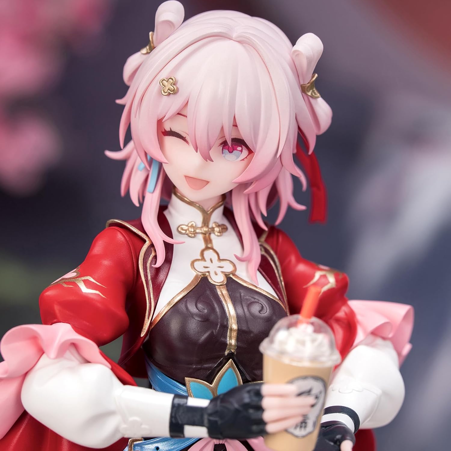 Anime Figure, 1/8 Cute March 7th Roving Hunter Series Figure for Honkai Star Rail, Collectable PVC Toys for HSR Fans Gifts