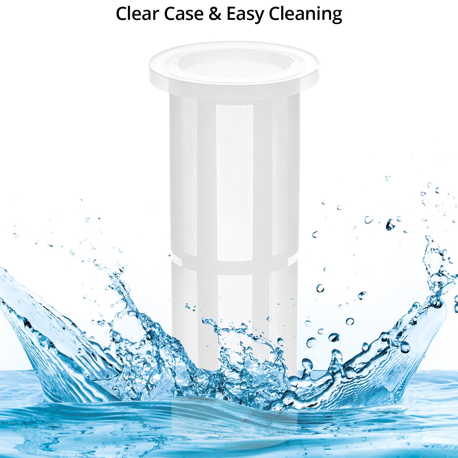 QWORK® 2 Piezas filtro de agua manguera jardín, 3/4 pulgadas filtro de agua con cartuchos de filtro de repuesto y adaptadores rápidos, para limpiadores de alta presión, bomba de jardín