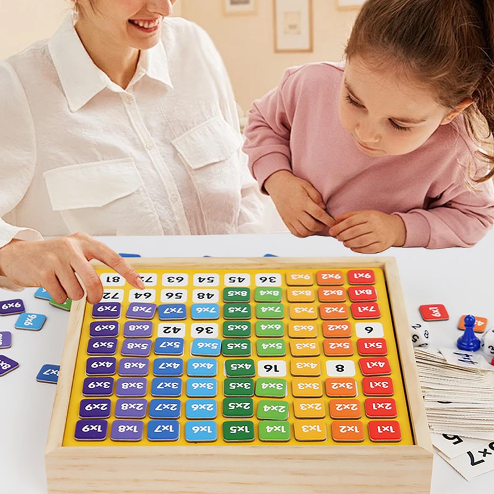 Amazon.co.jp: かけざん九九 九九を覚える 九九カード 学習玩具