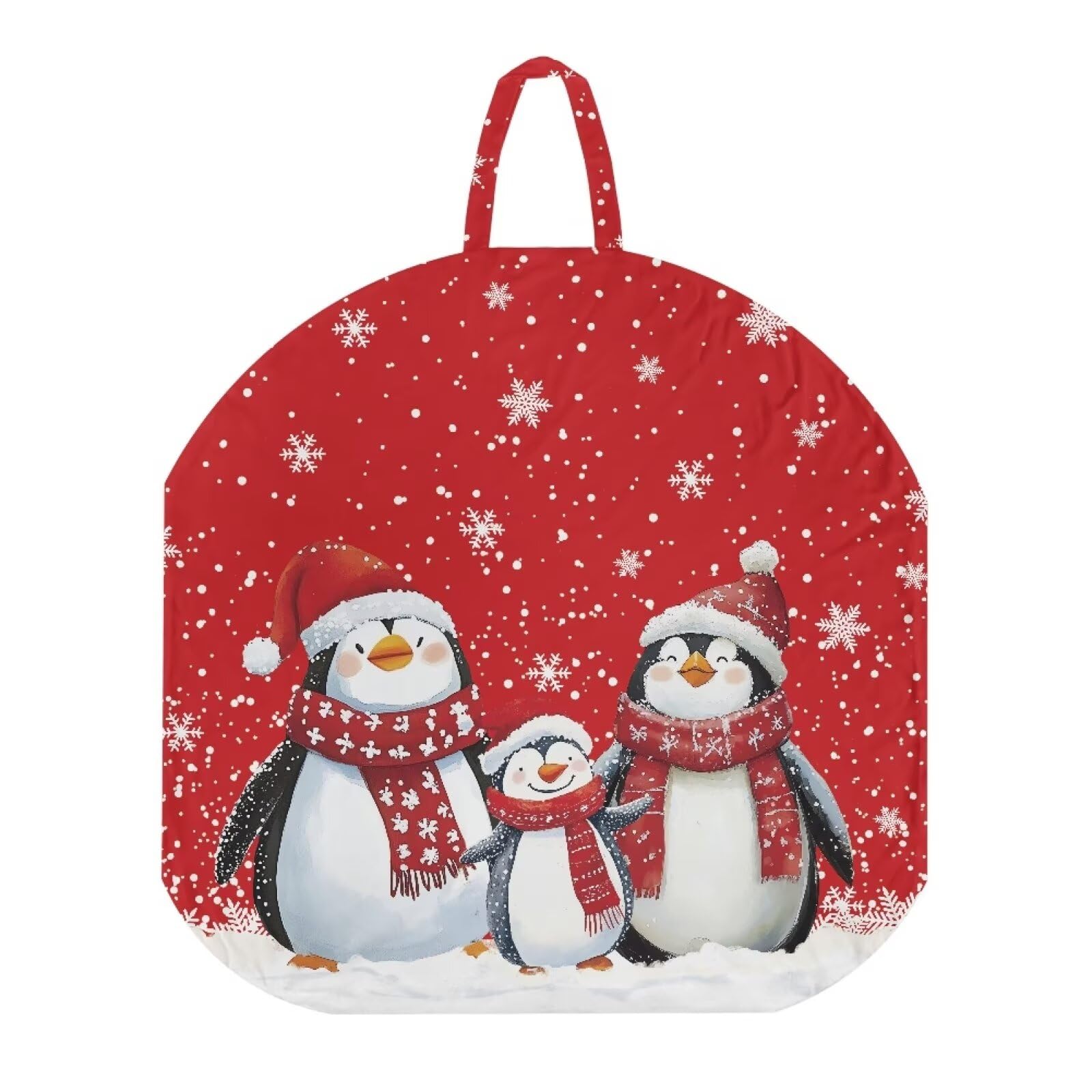 Wiryuouvt Christmas Penguin Nursing Pillow Cover for Breastfeeding Pillow Ultra Soft and Cozy Nursing Pillow Slipcovers,Nice Newborn Gift Best Choice for Mom or Baby Pillow Not Included