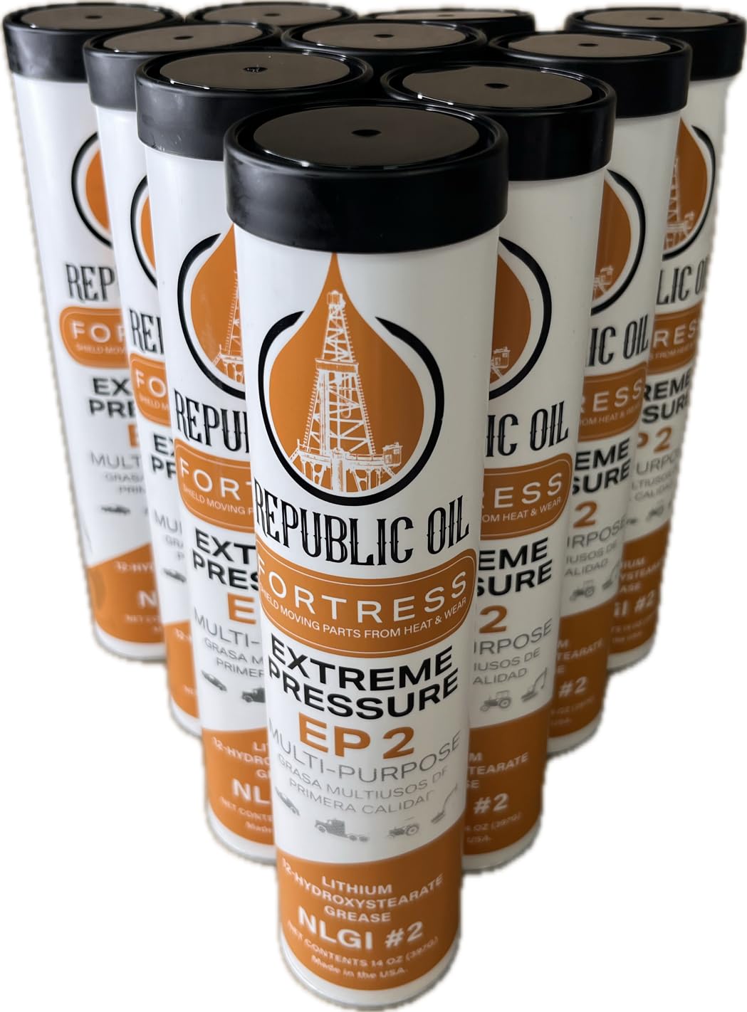 2 Boxes / 20 Tubes Premium EP2#2 Multi-Purpose Lithium Grease 10x14oz |Compare to S2 V220 2 | Multifak | #2 | EP2 | Extreme Pressure | Construction | Heavy Duty | Agriculture