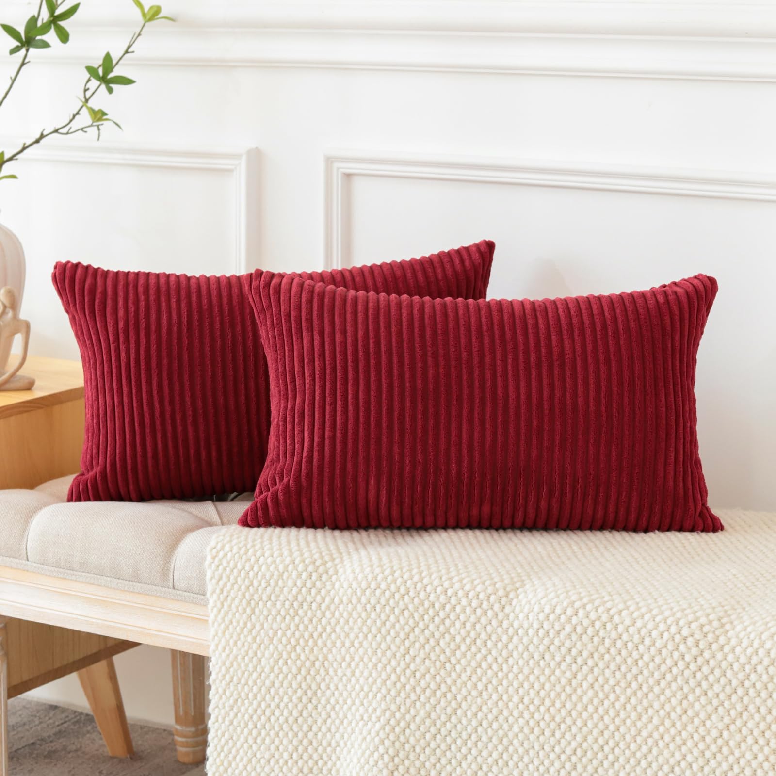 JOTOM Set van 2 kussenslopen, corduroy, decoratieve kussensloop JOTOM Set van 2 kussenslopen, corduroy, decoratieve kussensloop