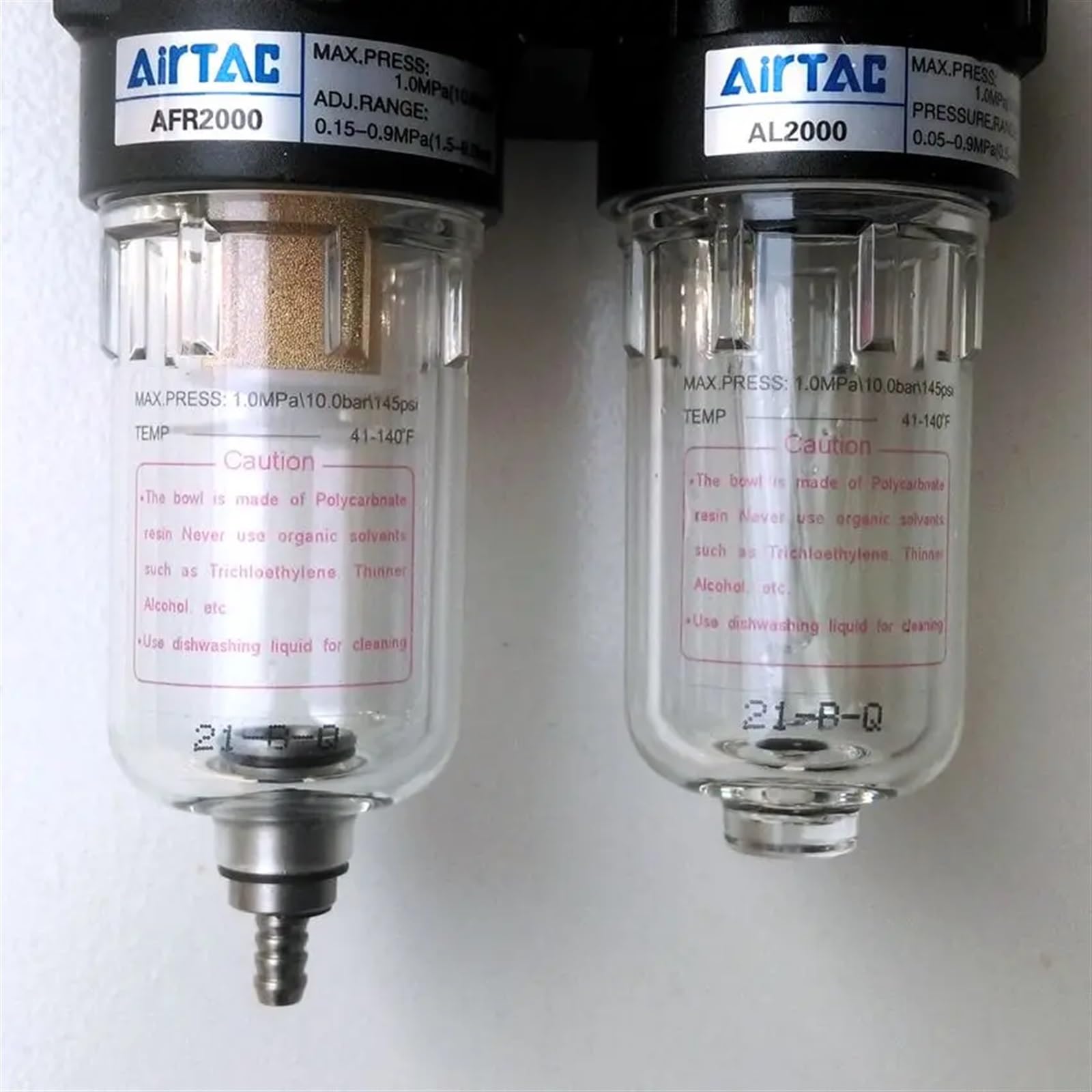Combinaciones del lubricador del regulador del filtro de aire AFC2000 rosca del puerto de 1/4"