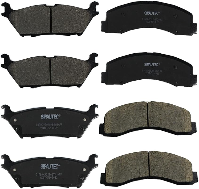 SIPAUTEC Ceramic Front Rear Disc Brake Pad...