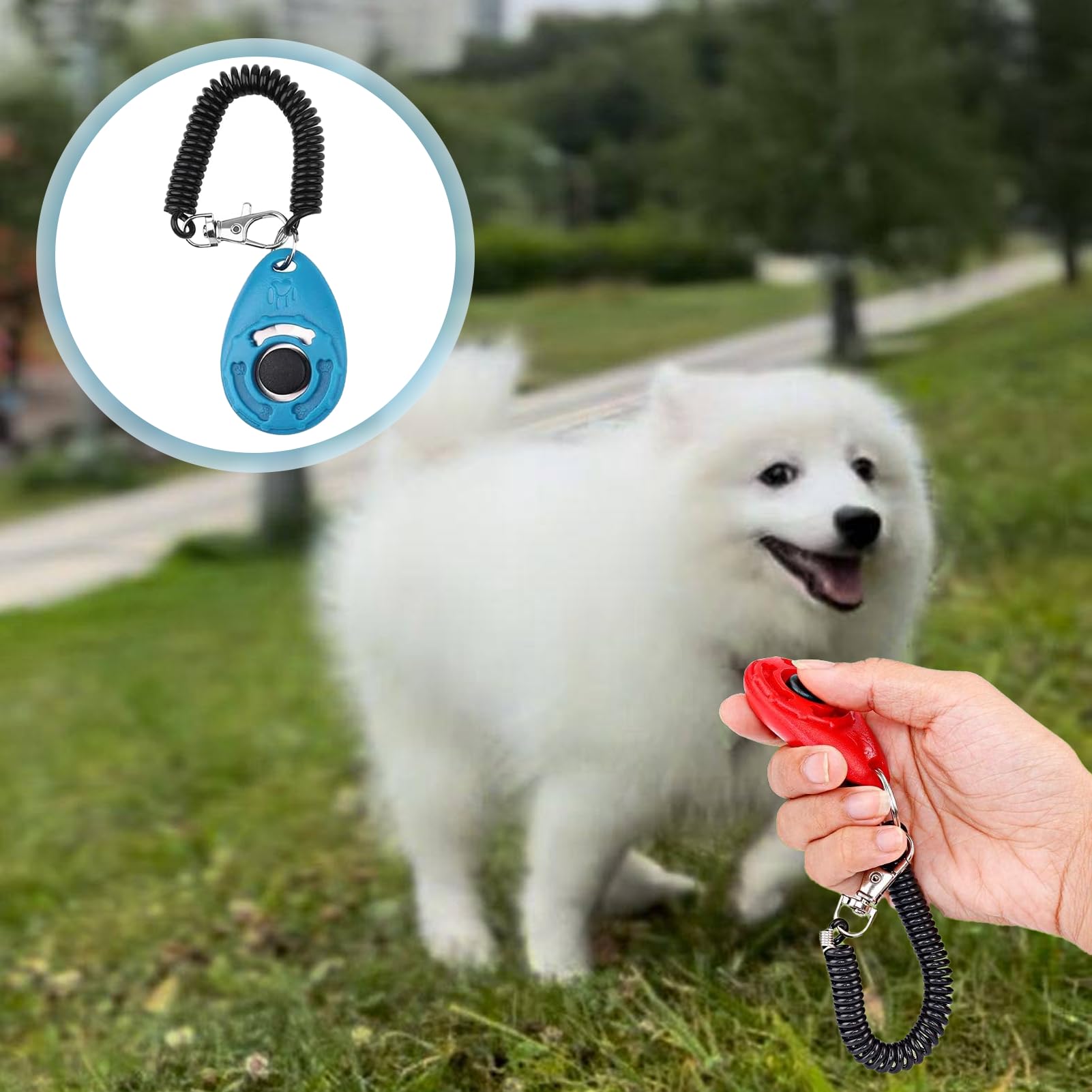 4 PCS Clicker de Chien,Clickers pour Chien,Clicker de Dressage pour Animaux de Compagnie avec Dragonne,Clickers de éducation Formation,Professionnel Clicker Chien Dressage pour Chien,Chat,Cheval.