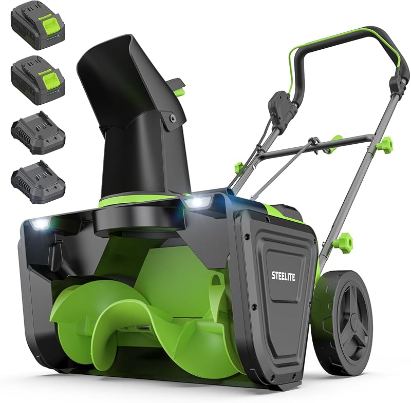 STEELITE 40V(2X20V) Cordless Snow Blower