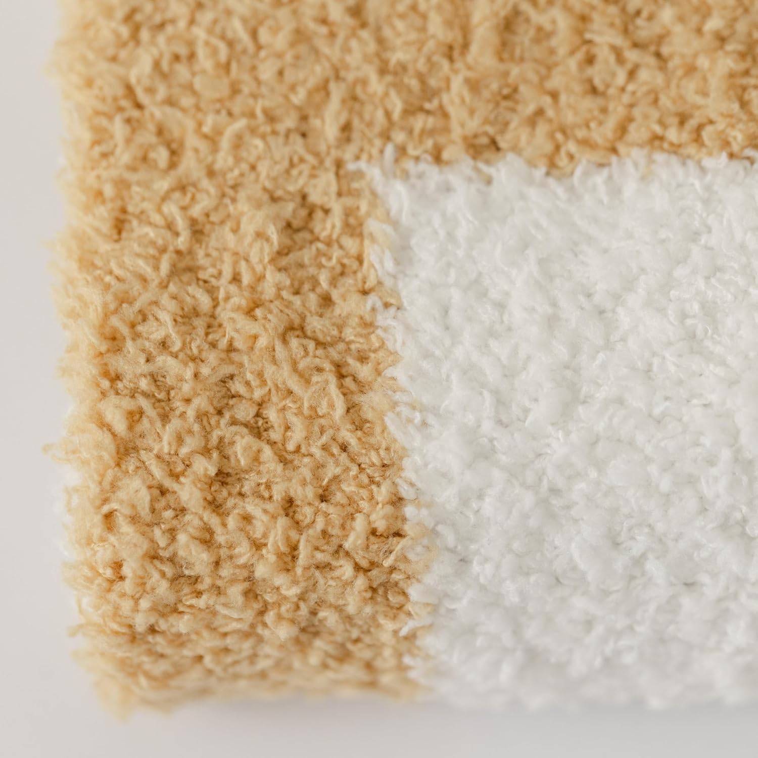 Orelle Checkered Baby Blanket & Matching Socks Set | Plush Baby Blanket | Luxury Ultra-Soft & Cozy Receiving Blanket | Newborn Gift & Registry Must-Have | 30x40” | Brown - Image 8