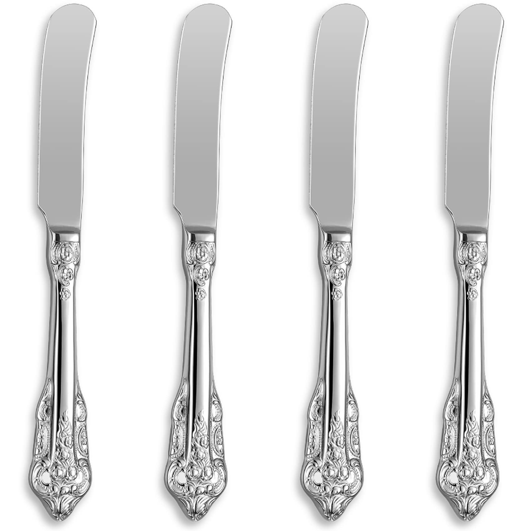 Gorgeous 6.9" Stainless Steel Butter Spreader, Set of 4, Butter Knife