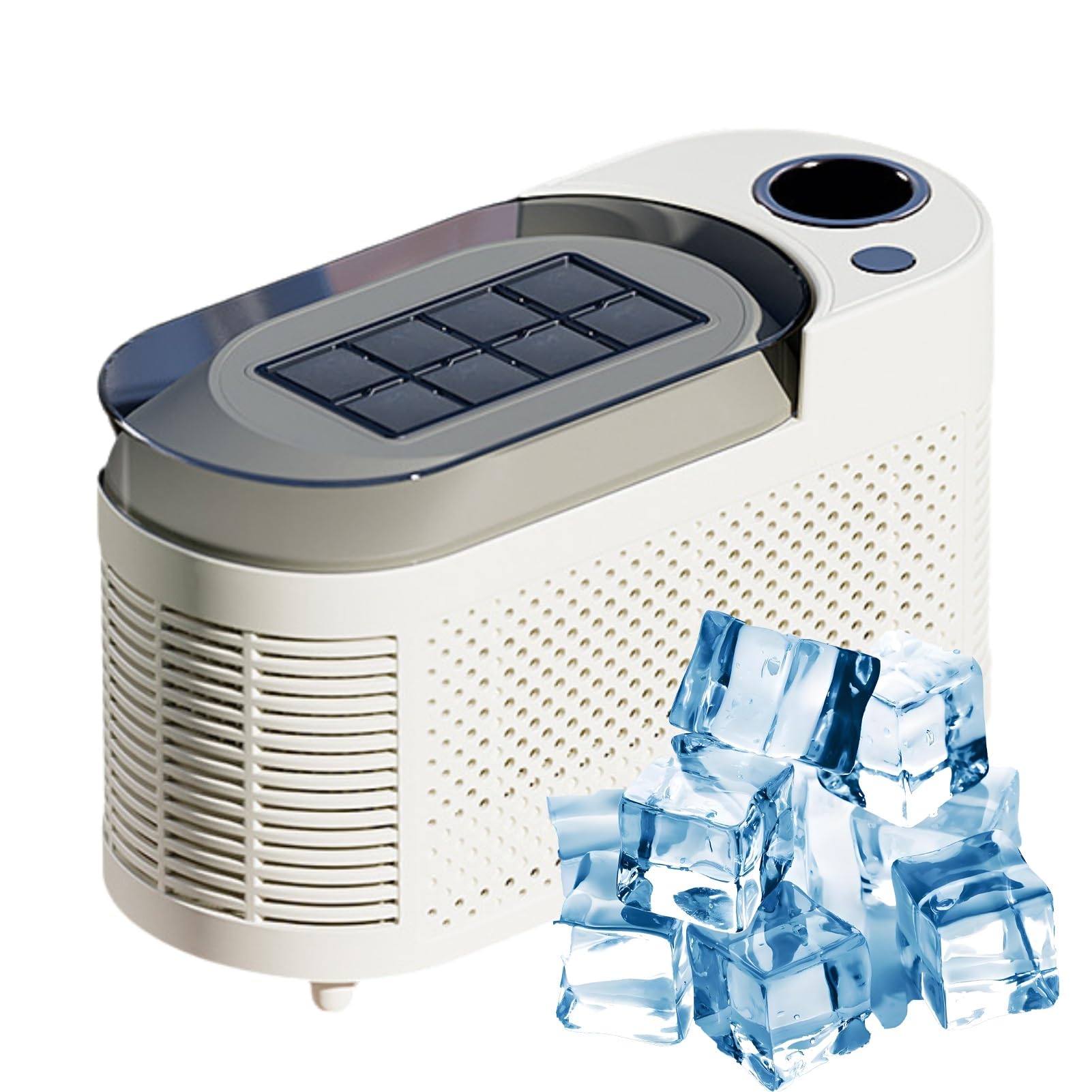 Machine à glaçons électrique compacte blanche pour la maison et le bureau