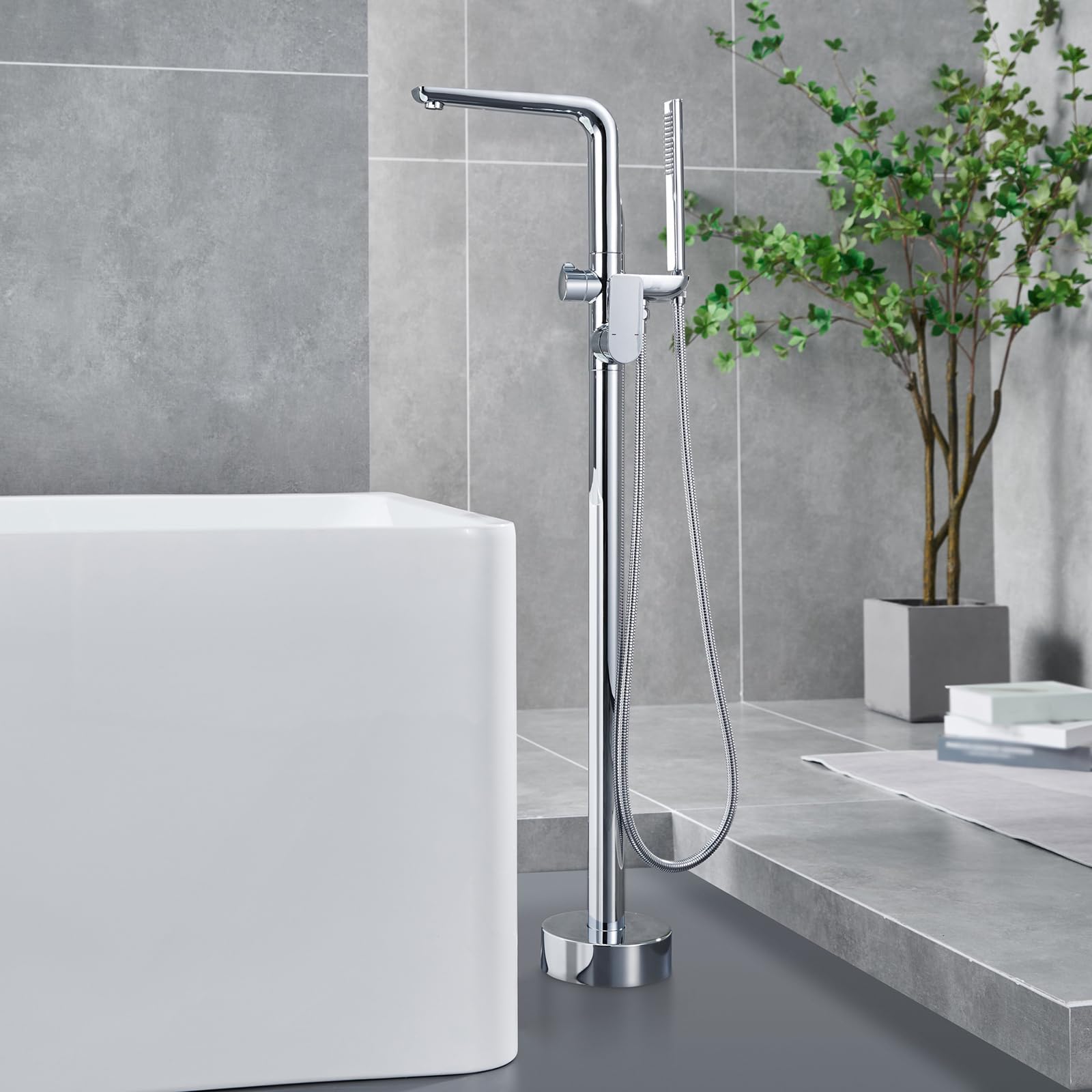 Mitigeur baignoire îlot BiaoTeng pour remplacer un robinet obsolète