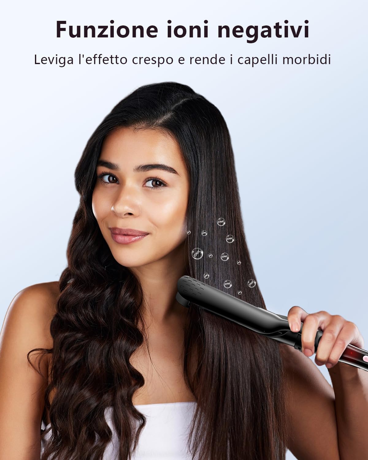 Ferro Arricciacapelli 5 in 1 con Spazzola Termica e Barili Intercambiabili in Ceramica (0,35"-1,25") Set di Ferro Arricciacapelli con Piastra, Riscaldamento Istantaneo Doppia Tensione Regali per Donne