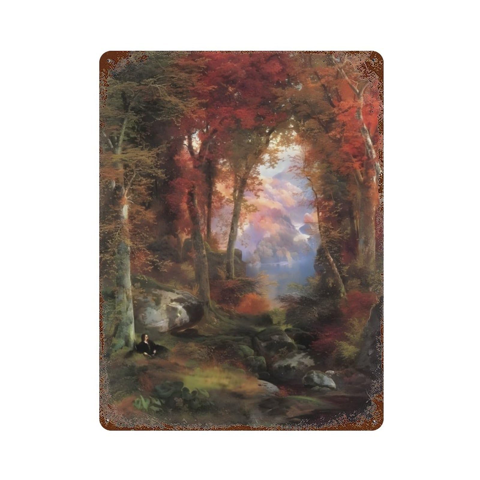 xiaoxiaoshen Thomas Moran (10) Wall Decor Art Metal Tin Poster Modern Home Decor Art Home Bar Shop Decorations Vintage Sign 40x30cm