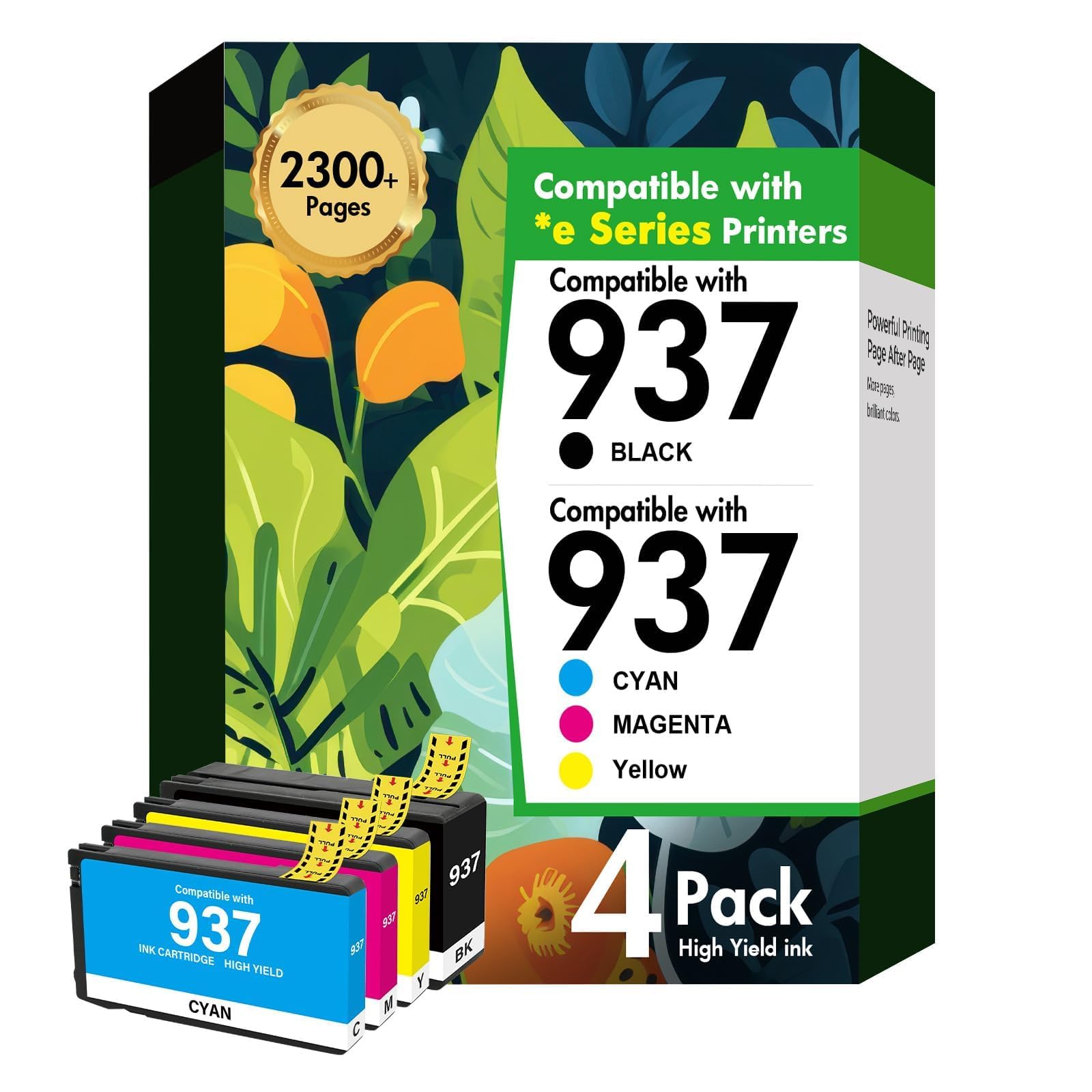 Cool Toner 936XL 936 9125e Lot de cartouches d'encre de rechange pour imprimantes HP 936e 936 pour imprimantes HP OfficeJet Pro 9125e 9120e 9730e 9130 9135e 9122e 9128e 9110b 9120b 9130b 9130e