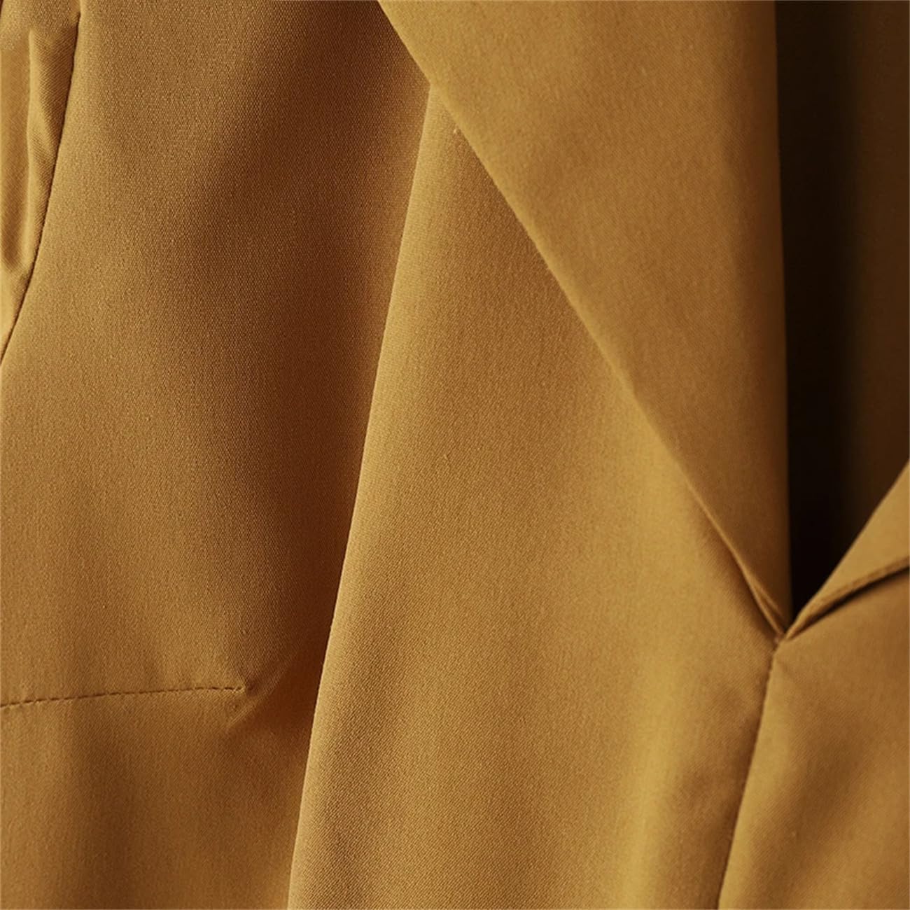 Elegante A-Line Midi Abiti Moda Donna Vita Alta Risvolto Collo Pieghe Vesti Femme Manica a Sbuffo Breve Abito Solido