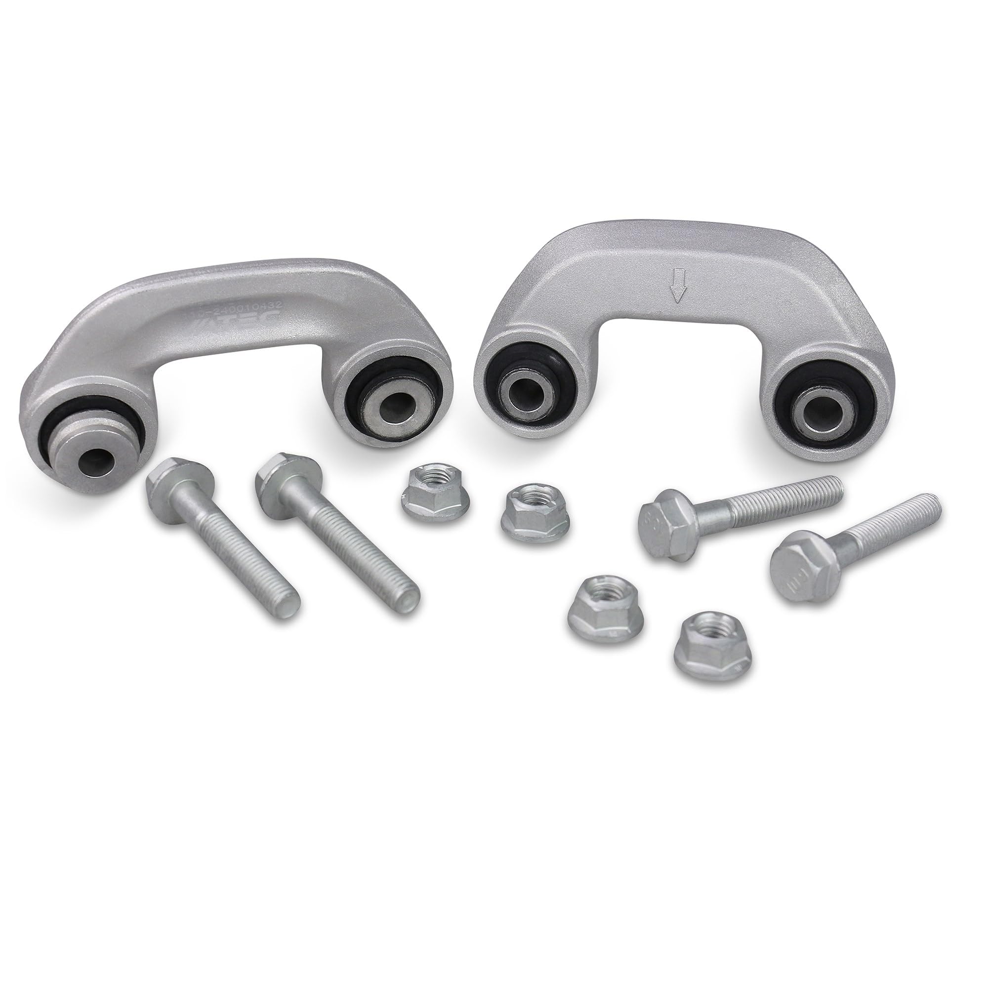 ATEC GERMANY 2x Querlenker Vorne oben vorne, 2x Querlenker vorne oben hinten, 2x Querlenker vorne unten hinten, 2x Querlenker vorne unten vorne, 2x Koppelstange, 2x Spurstangenkopf
