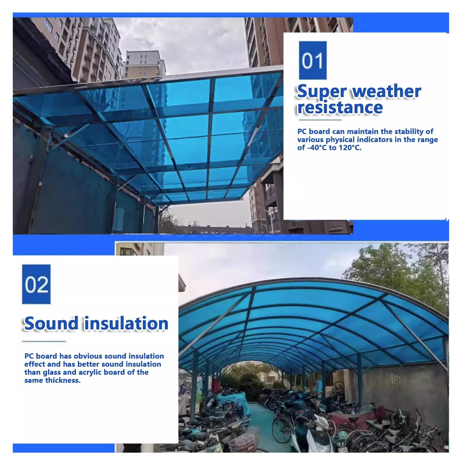 2MM Planchas De Policarbonato, Láminas De Plástico para Techos De Invernaderos,Protección UV Paneles De Techo Transparente,Planchas Revestimiento De Repuesto para Invernadero