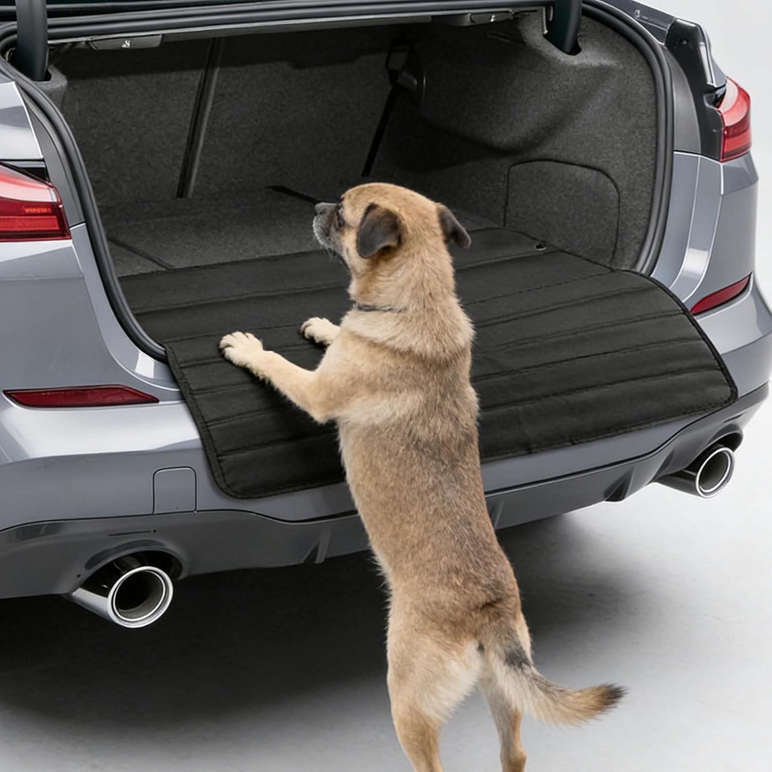 Universal Rear Bumper Guard for Cars, 38 x 25 inches Foldable Rear Bumper Protector Guard, Protects Bumper of Cars, SUVs, Trucks and Vans from Scratches While Loading&Unloading Black