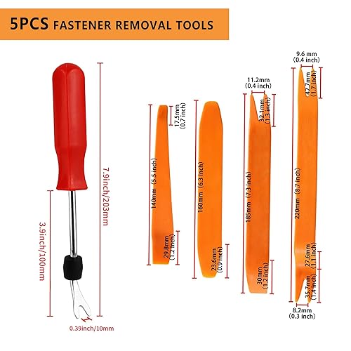 Miniatura 4 de 200 piezas parachoques guardabarros trazador de empuje retenedor remache clips Tesla cuerpo interior y exterior retenedor sujetador clip surtido