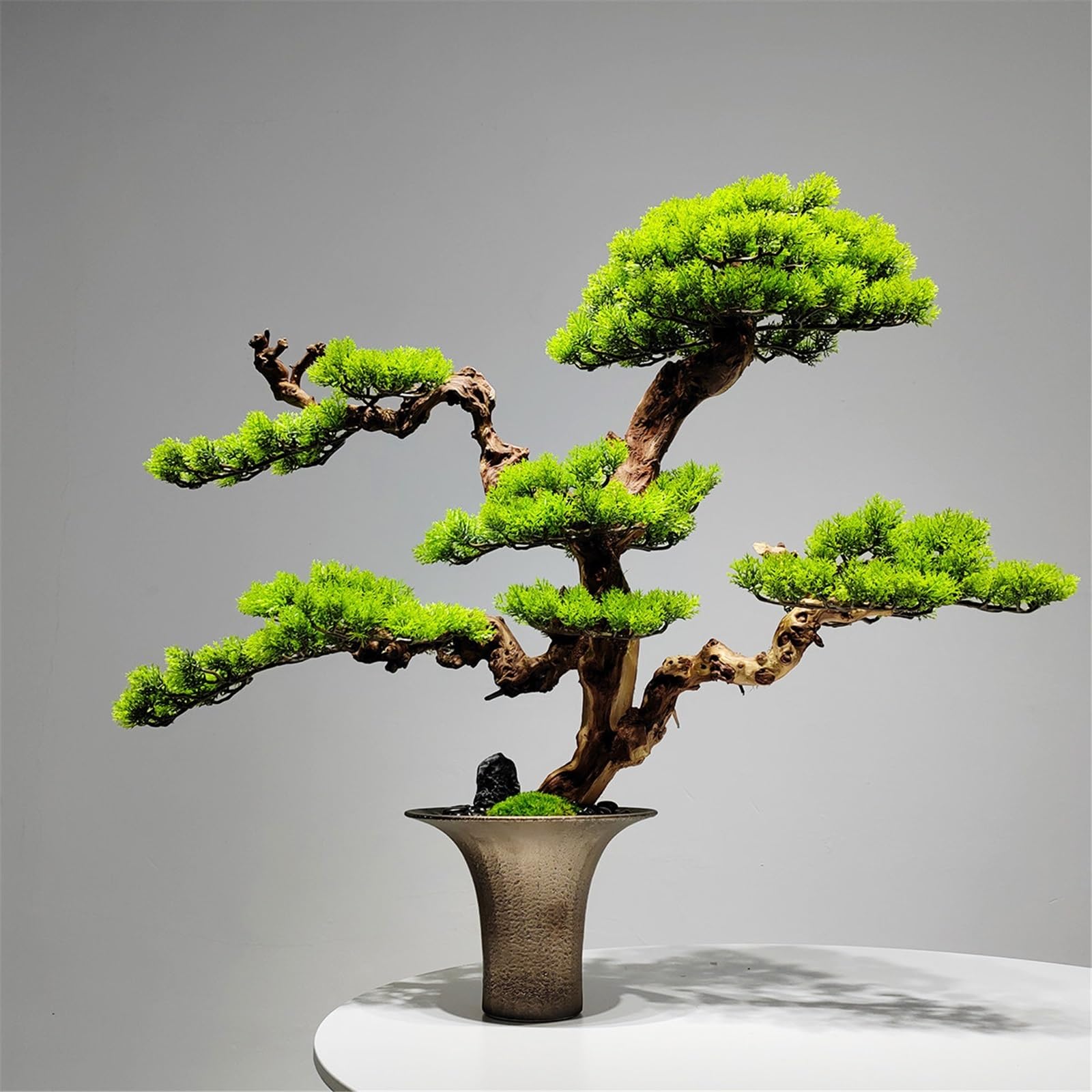 Sztuczne rośliny, sztuczne drzewka bonsai, dekoracyjne sztuczne rośliny do wnętrz z ceramicznymi doniczkami do domu, stołu, biura lub biurka.