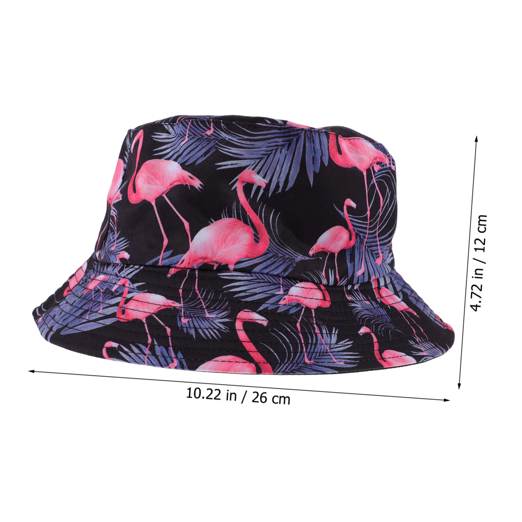 VALICLUD 2 Series Sombrero Azul para Mujer Sombrero De Pescador con Diseño De Flamenco De Viaje Gorra De Pescador Gorras para Mujer s De a De 2 Piezas*2