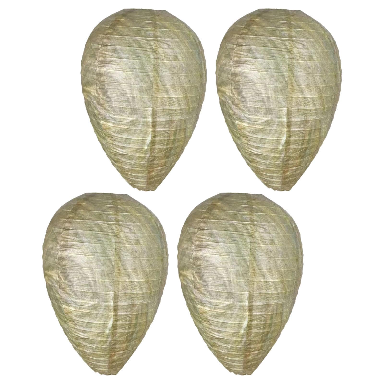 CLUB BOLLYWOOD® 4Pcs Paper Bee Nest Decoy Hanging Mini Size for Outdoor Yellow Jackets Home Light Green| Gardening Supplies |4 Paper Bee Nest Decoy Hangings with 4 Sets of Accessories