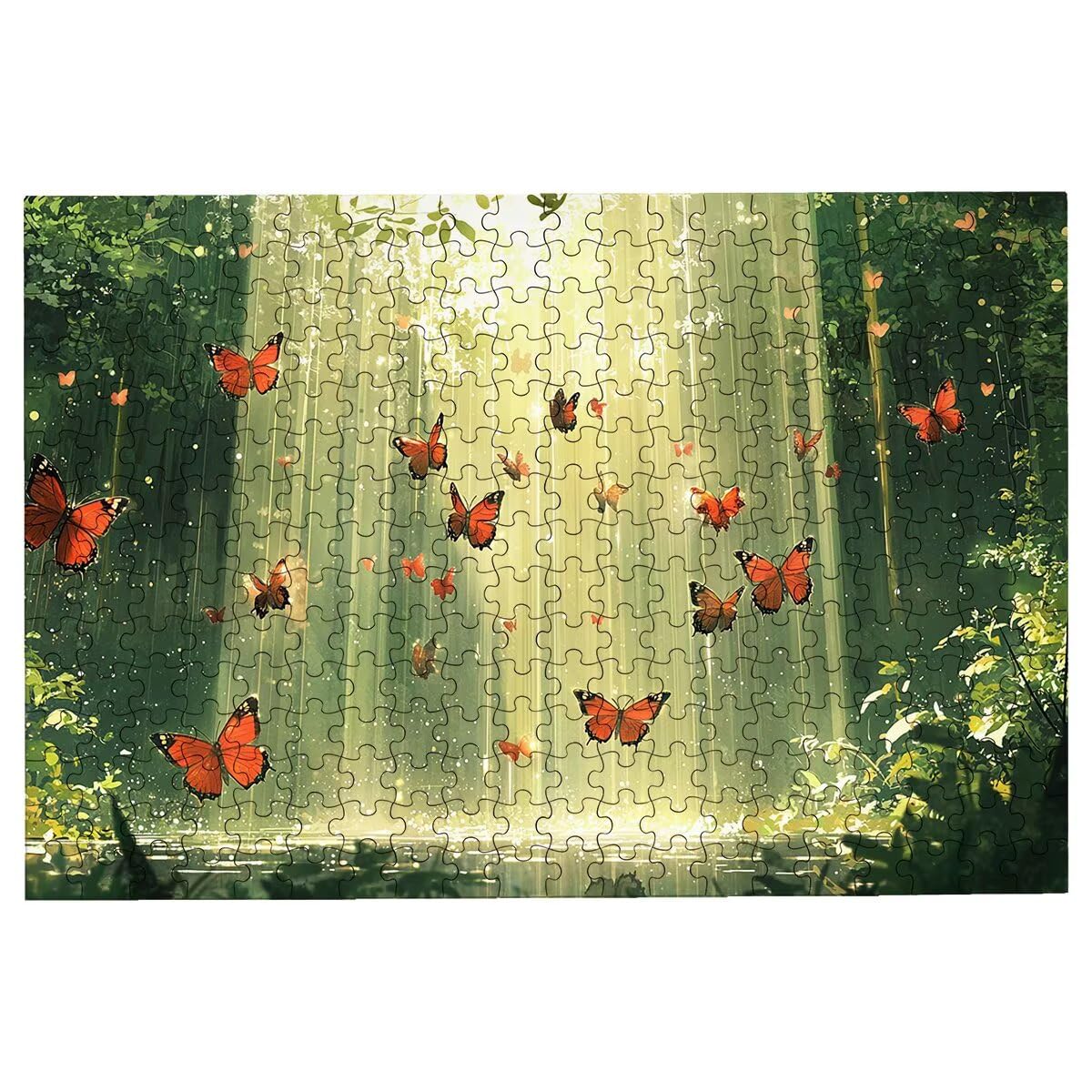 Puzzle 2000 sztuk motyli, puzzle dla dorosłych, drewniane puzzle kreatywna rozrywka, zabawa, klasyczne puzzle edukacyjne z wysokiej jakości opakowaniem pomysł na prezent dla kobiet Decor -2668