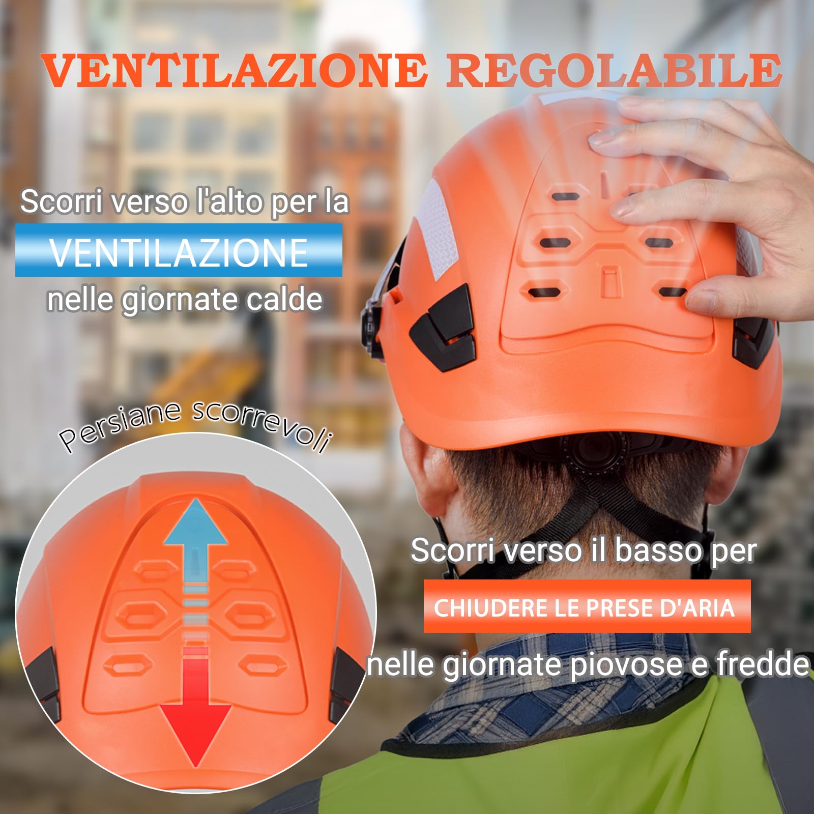 Ansi Z89.1 - Cappello rigido per casco di sicurezza per uomo e donna, approvato da Ansi, ideale per l'industria e l'edilizia, ventilato