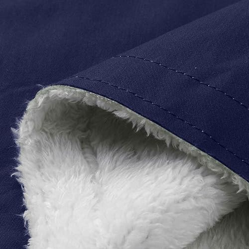 Miniatura 6 de Ceboyel Abrigos de invierno para mujer, chaqueta de forro polar cálido a la moda, chaqueta con forro de sherpa, cuello alto, chaquetas para