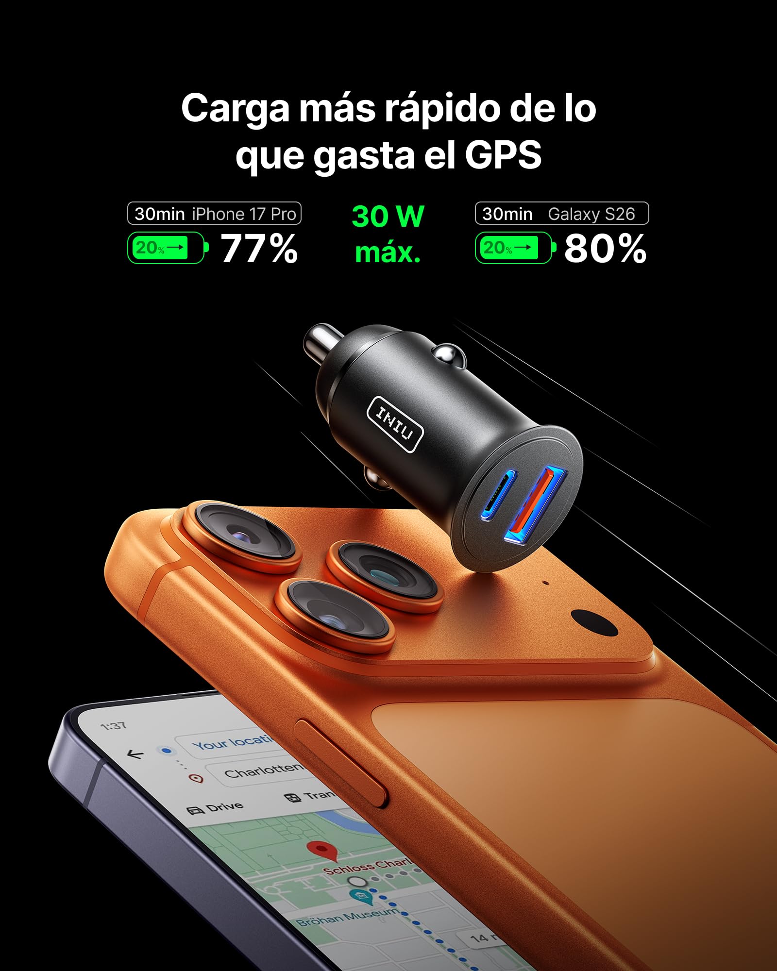 INIU Power Bank, Pequeño 20000mAh 22,5W+60W Cargador de Coche