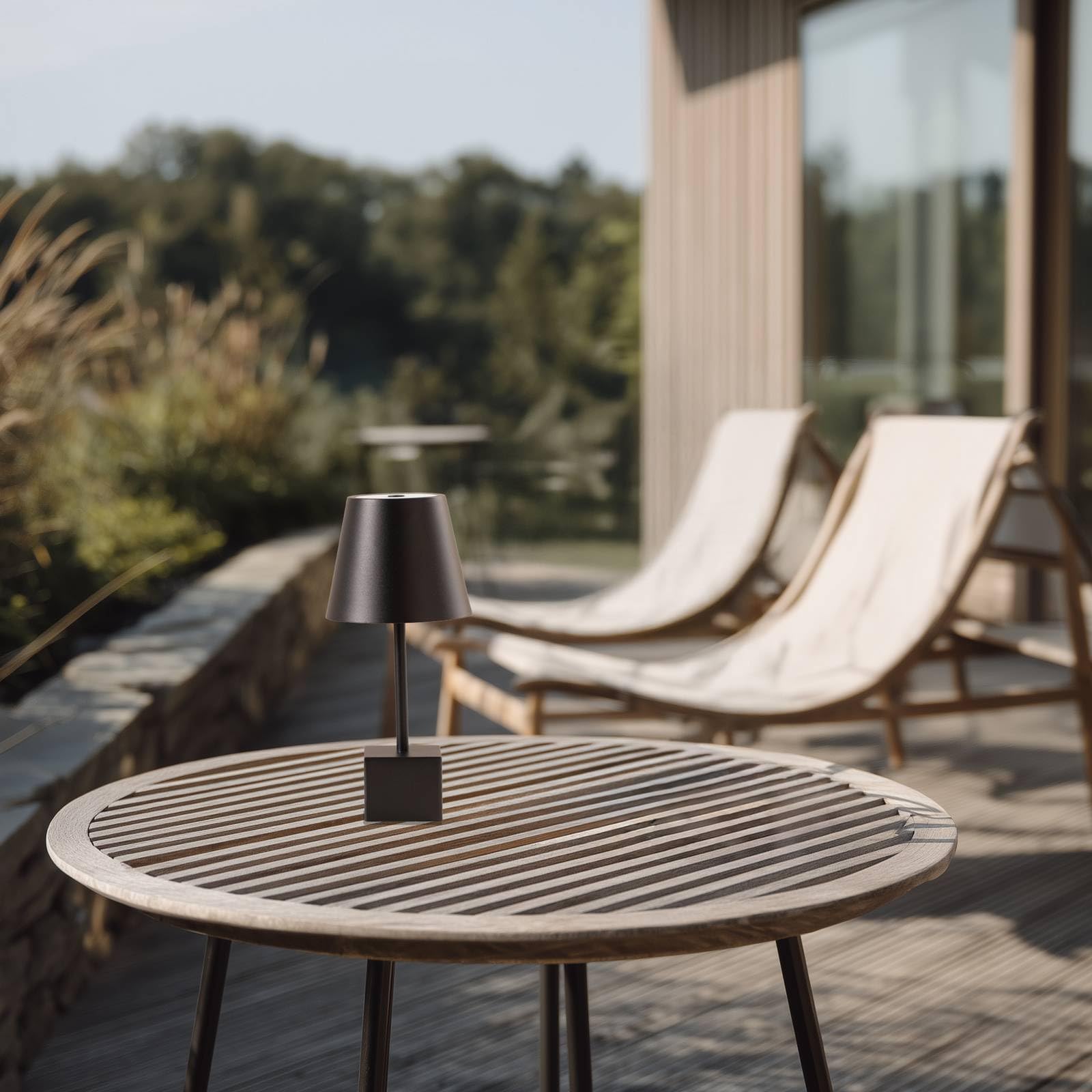 Lindby LED Luminaire de terrasse Janea à intensité variable (Moderne) en Noir Métal (1 lampe,à)