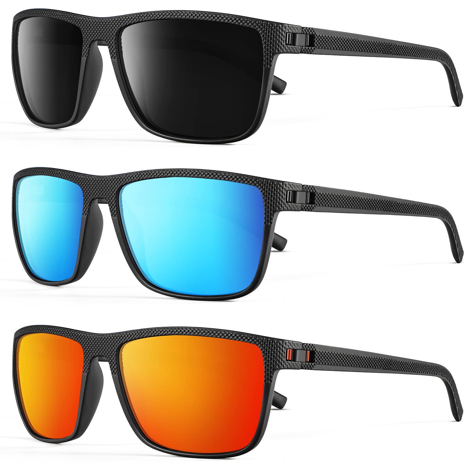 NSSIWSunglasses for Men and Women, Polarized Sun Glasses with Lightweight Frame and UV Protection for Driving