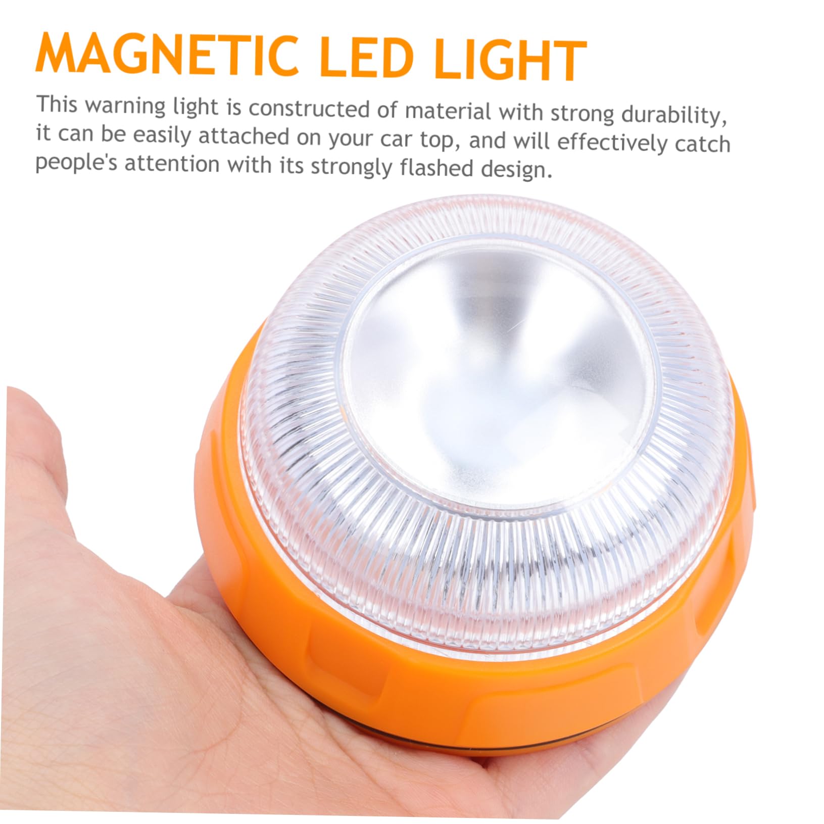 ULTECHNOVO 2pezzi Luce Di Emergenza Led Per Auto Luce Di Avvertimento Portatile e Accessorio Di Sicurezza Per Guida Notturna Alta Luminosità e Basso Consumo Energetico Giallo