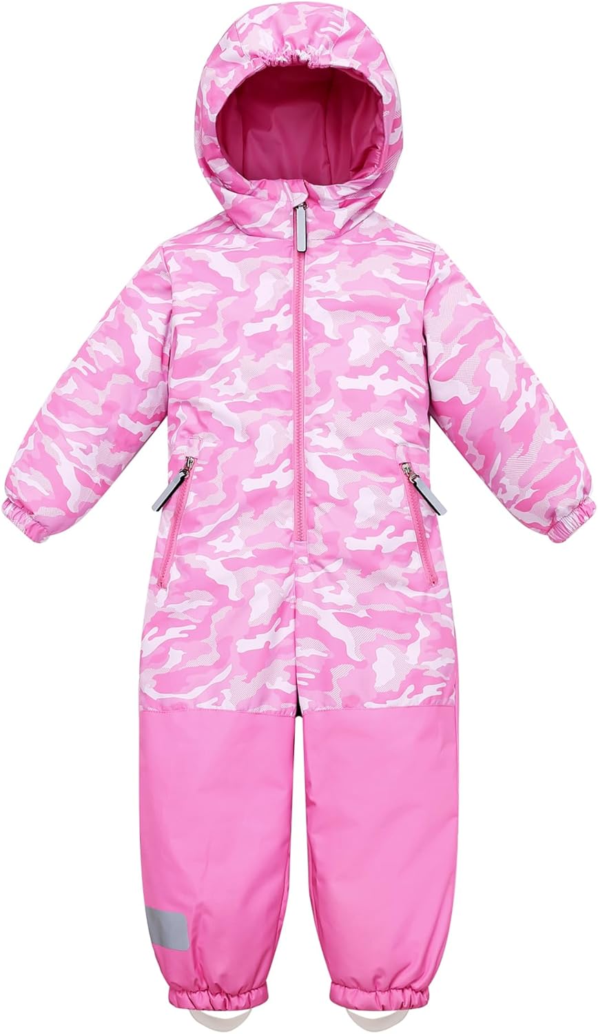 Owntop Kids Snowsuit One Piece | Waterproof Ski Suit | Warmth & Comfort | Girls Boys Snow Jumpsuits for Skiing Snowboarding Owntop Kids Snowsuit One Piece | Waterproof Ski Suit | Warmth & Comfort | Girls Boys Snow Jumpsuits for Skiing Snowboarding