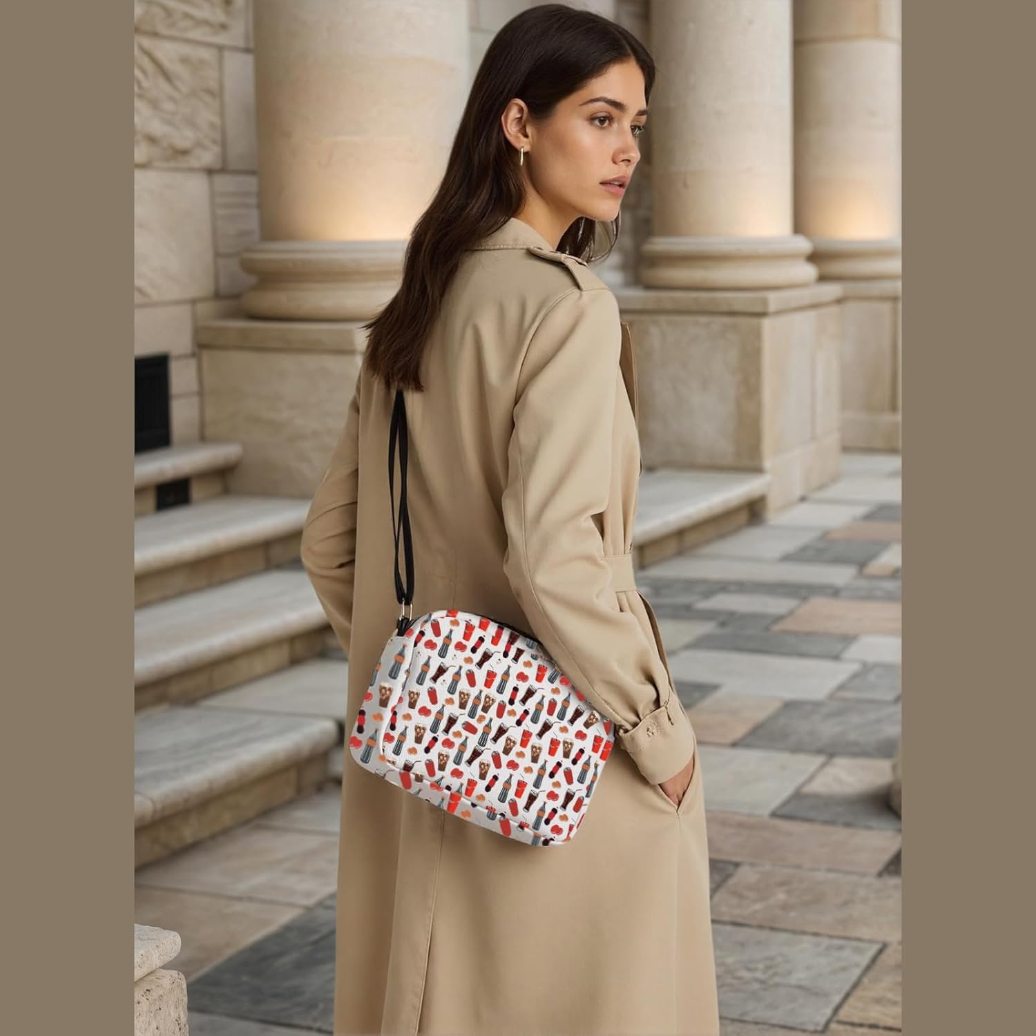 Fizzy Drink Inspire Crossbody Bag Addict Gift Drinker Lovers-Drink Lover Shoulder Bag Iced-Drinks Messenger Bag - Image 3