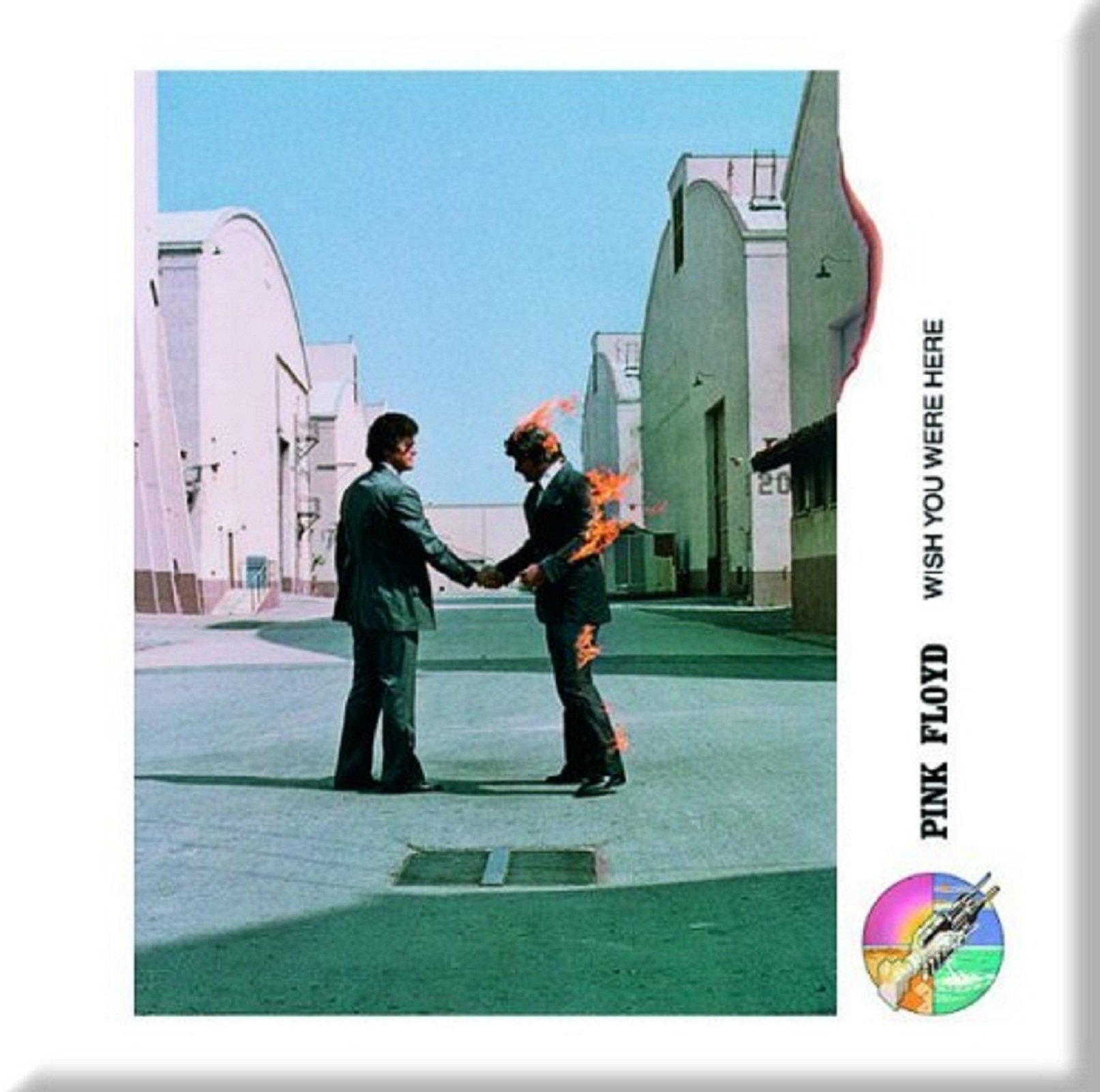 Pink Floyd Wish You Were Here LP Cover fridge magnet