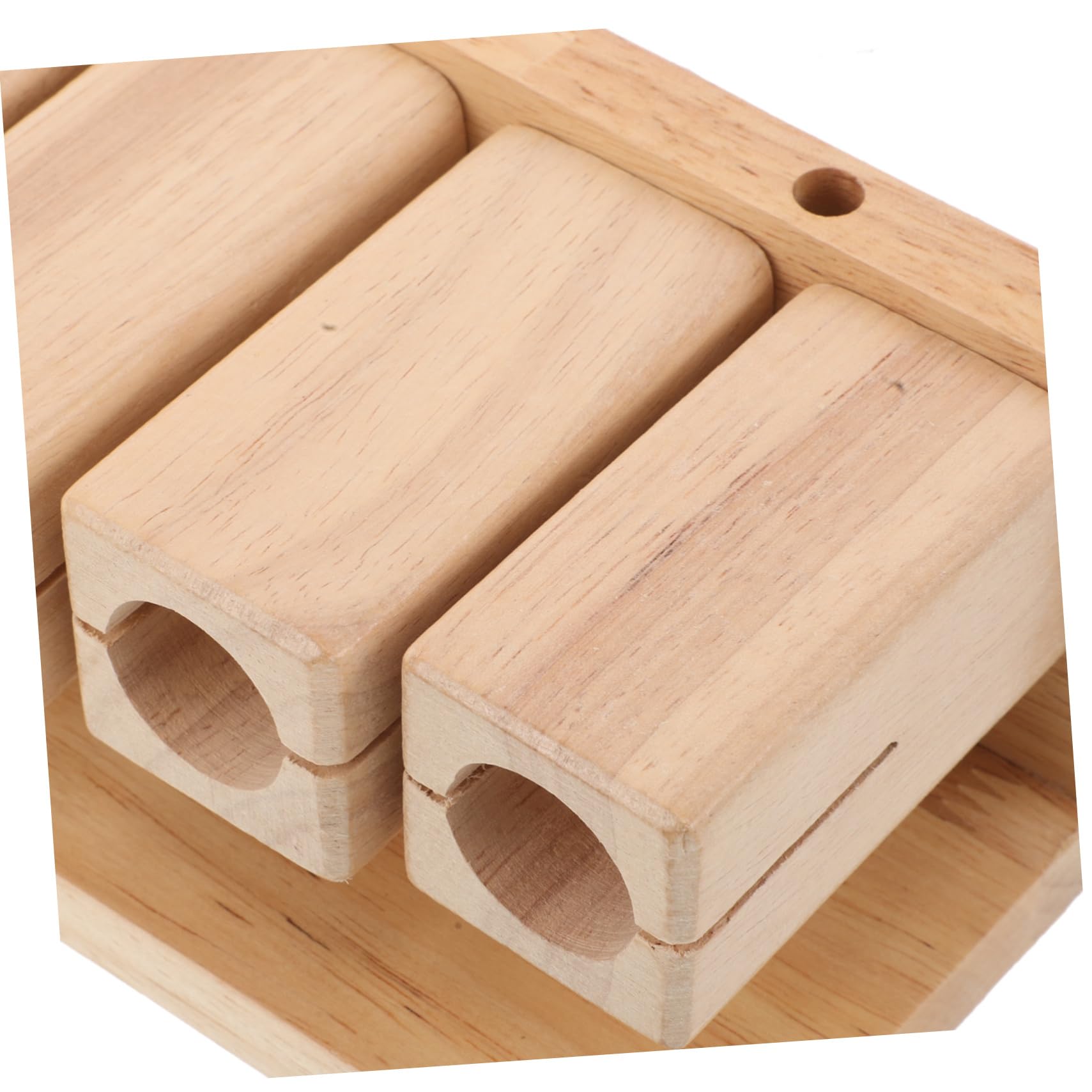 FRCOLOR Instrumento de Percusión de Madera con Bloque Rítmico para Educación Infantil Yoga y Musical para Desarrollo Social y Exploración Sonora