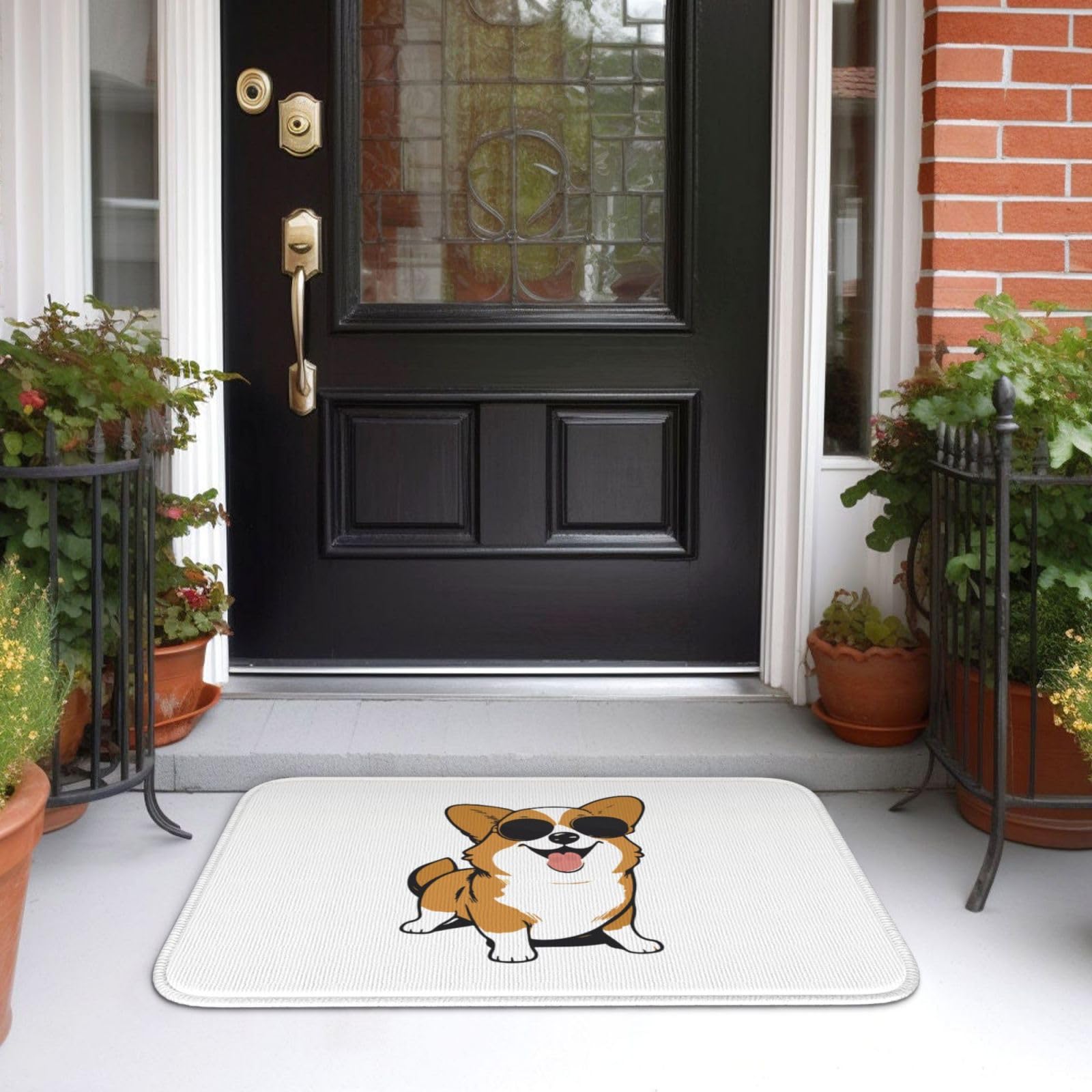 玄関マット犬柄コーギードアマット滑り止め付き 室内用足拭きマット カーペット Amazon.co.jp: 玄関マット かわいい コーギー 犬柄 バスマット 足ふき