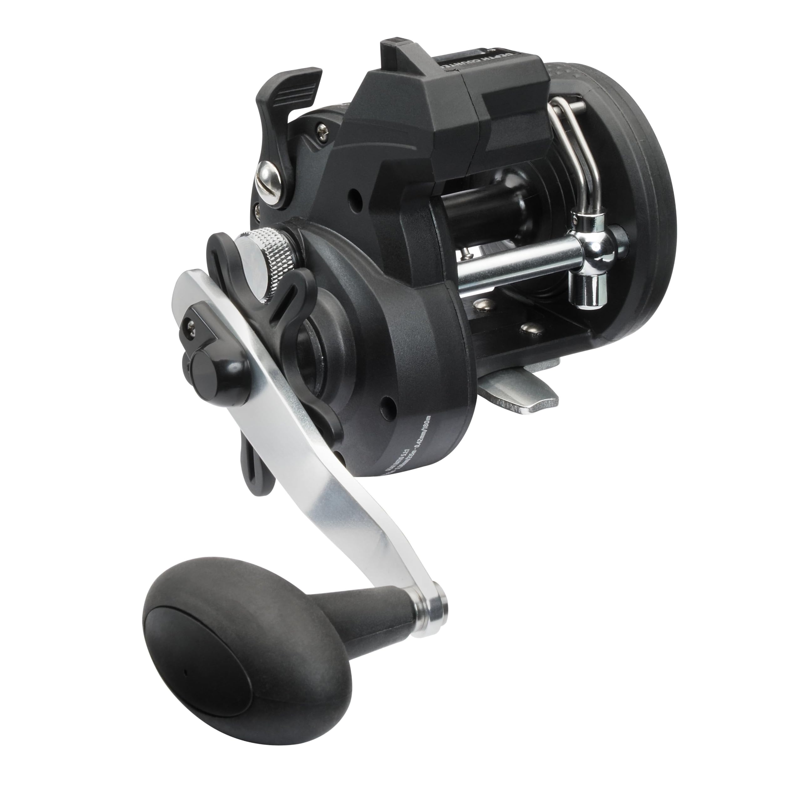 Abu Garcia Cardinal Trolling Line Counter, Fishing Reel, Conventional Reels, Allround Fishing, Unisex, Black, 20 LC | Right Hand