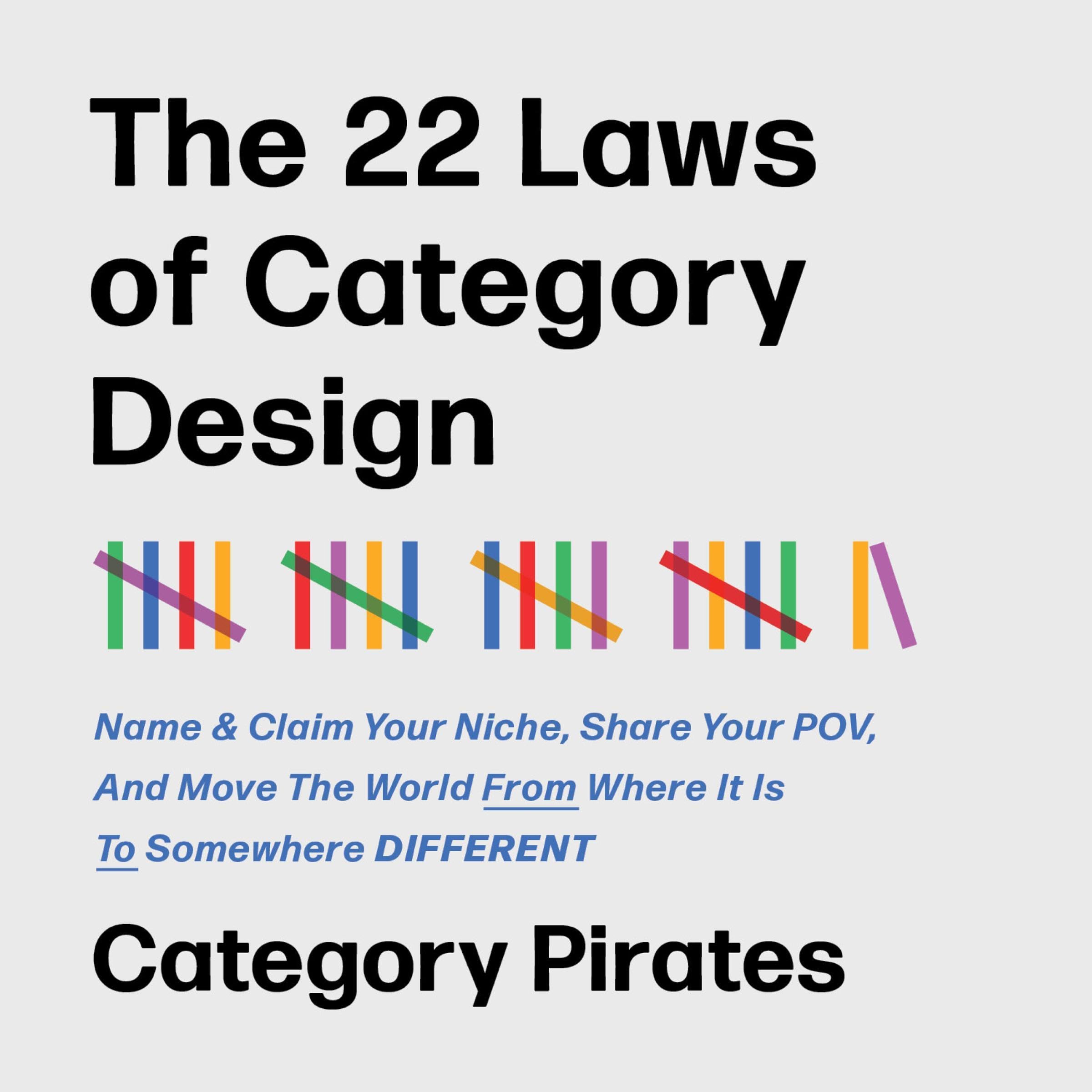 The 22 Laws of Category Design