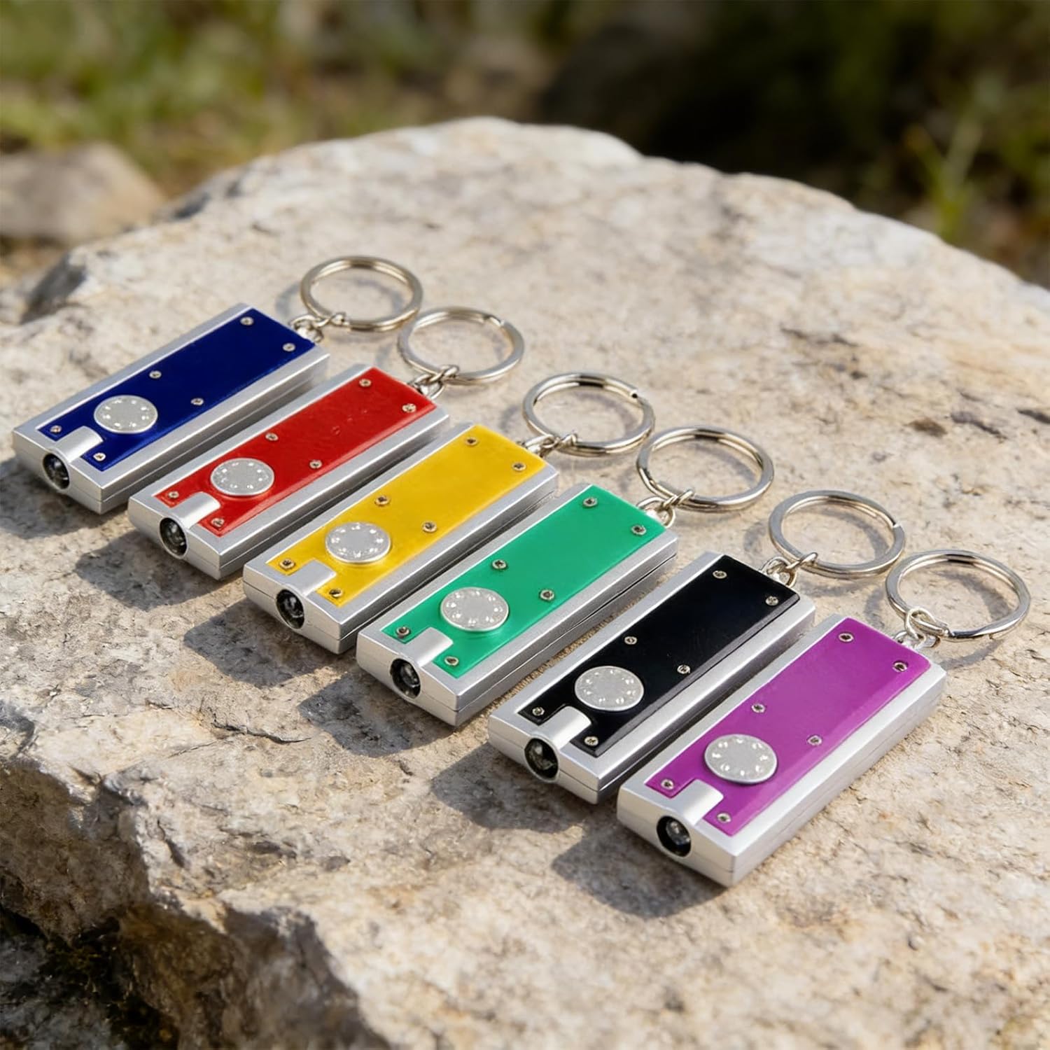 12 PCS Mini Keychain Flashlights Bulk, Powerful LED Metal Carabiner Clip Lights,Compact Emergency Lights for Emergency Camping Outdoor Equipment Party Survival Kits (12)