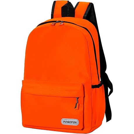 Cute Orange Backpack for Energetic Boys