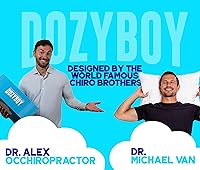 Vista 3 de Fluff and Stuff Comfort Pillow Almohadas de espuma viscoelástica tamaño Queen, diseñadas y aprobadas por quiroprácticos 2 en 1 para soporte