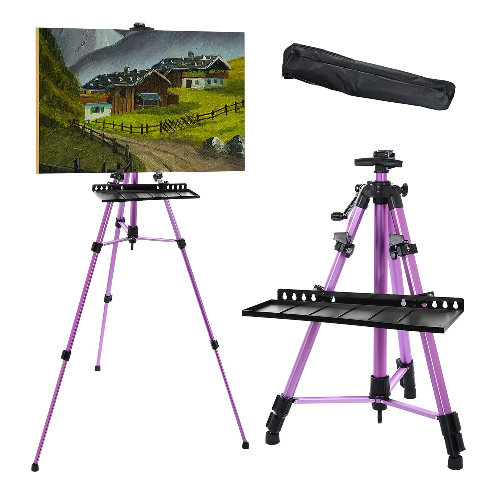 Chevalet de peinture violet pour sublimer votre décoration de mariage et vos toiles