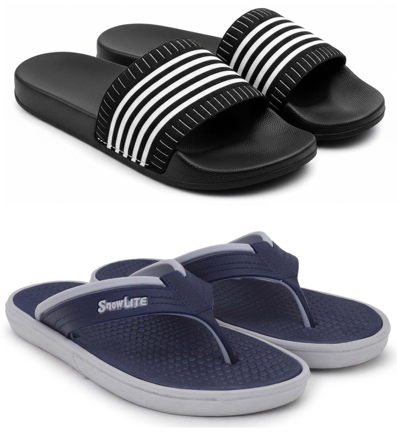 pampy angel Slipper/Flip Flops/Slides/Clogs/Sandals for Men, Comfortable & Light Weight| Stylish & Anti-Skid | Casual Waterproof & Everyday Flip Flops for Men & Boys Combo Pack of 2-picture-57