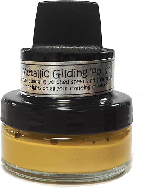 Cosmic Shimmer Metallic Gilding Polish, Acrylic, Hay Bay, 50ml