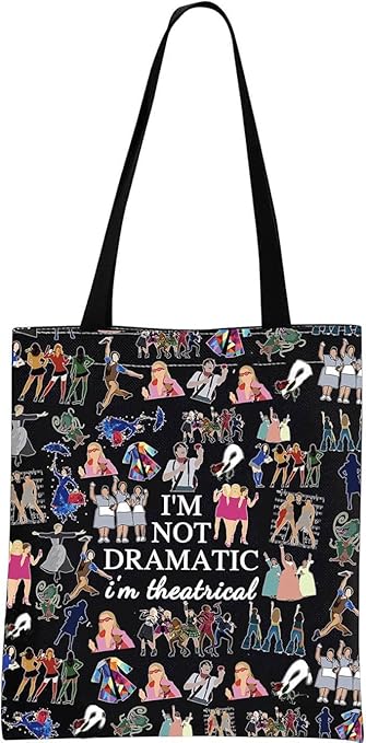 GJTIM Musical Gift Theatre Bag I'm Not Dramatic I'm Theatrical Musical Theatre Gift Zipper Pouch