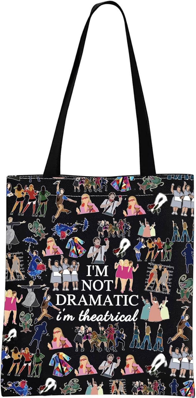 GJTIM Musical Gift Theatre Bag I'm Not Dramatic I'm Theatrical Musical Theatre Gift Zipper Pouch
