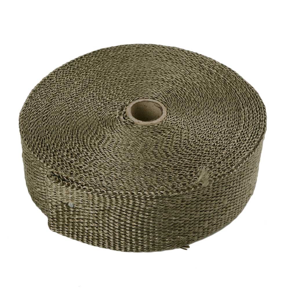 Rouleau Film Thermique Fibre De Verre Moto 5,1 Cm X 15,2 M – Avec Attaches Inox – Isolation Échappement Jusqu'à 1400°F